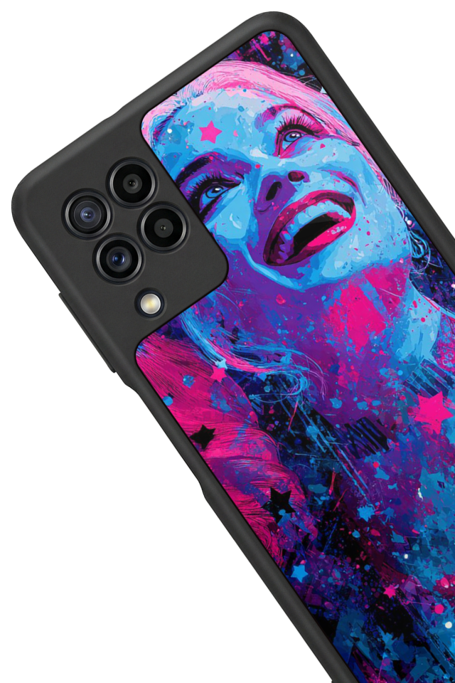 Samsung Galaxy M22 Uyumlu HarleyQueen Tasarımlı Glossy Premium Kılıf