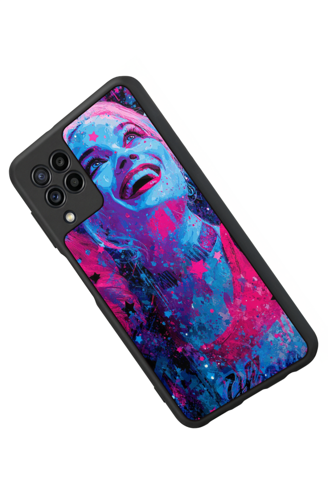 Samsung Galaxy M22 Uyumlu HarleyQueen Tasarımlı Glossy Premium Kılıf