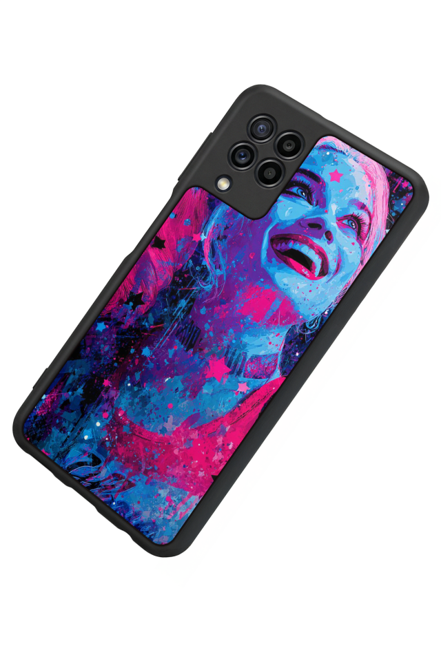 Samsung Galaxy M22 Uyumlu HarleyQueen Tasarımlı Glossy Premium Kılıf