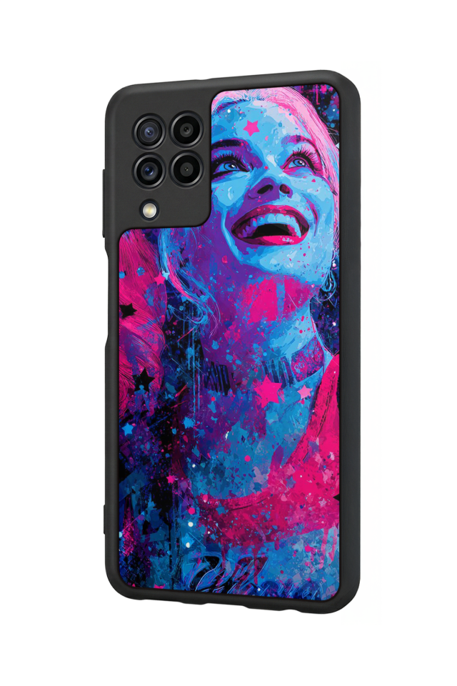 Samsung Galaxy M22 Uyumlu HarleyQueen Tasarımlı Glossy Premium Kılıf