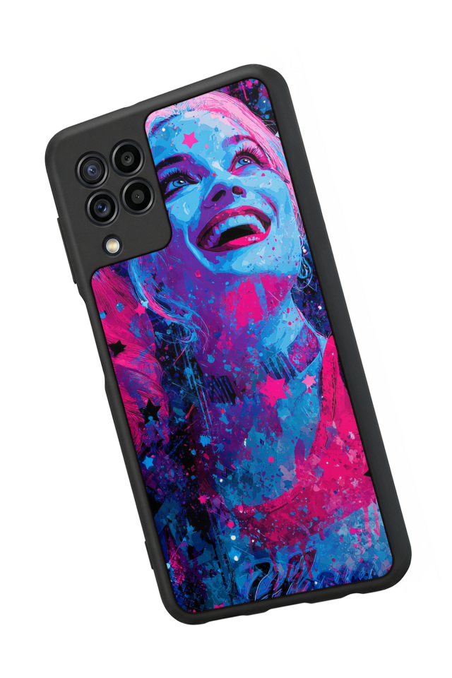 Samsung Galaxy M22 Uyumlu HarleyQueen Tasarımlı Glossy Premium Kılıf