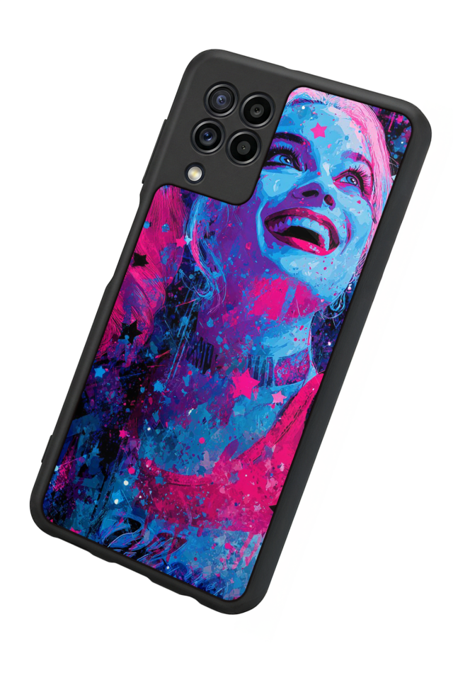 Samsung Galaxy M22 Uyumlu HarleyQueen Tasarımlı Glossy Premium Kılıf