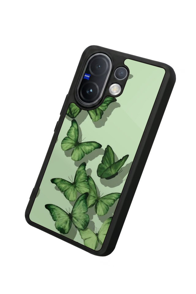 Vivo V60 Uyumlu Kelebek Tasarımlı Glossy Premium Kılıf
