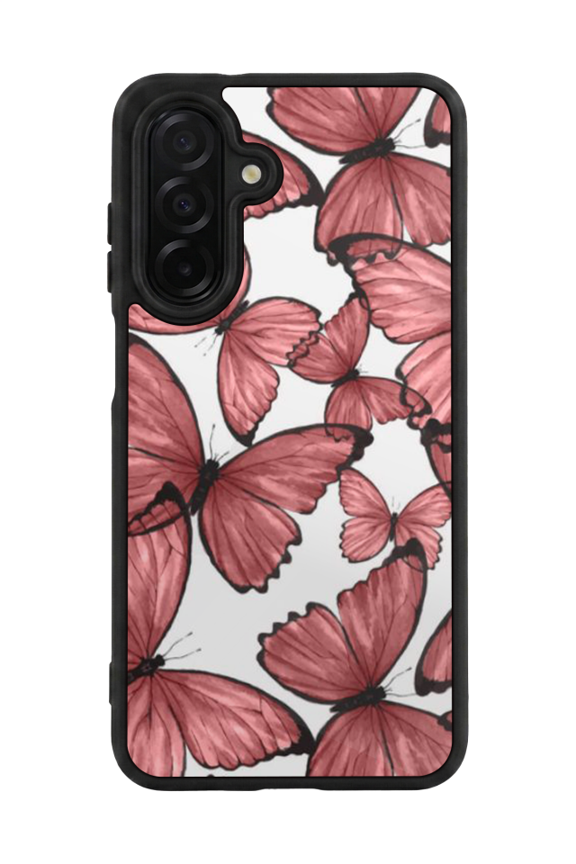 Samsung Galaxy A56 Uyumlu Kelebek Tasarımlı Glossy Premium Kılıf