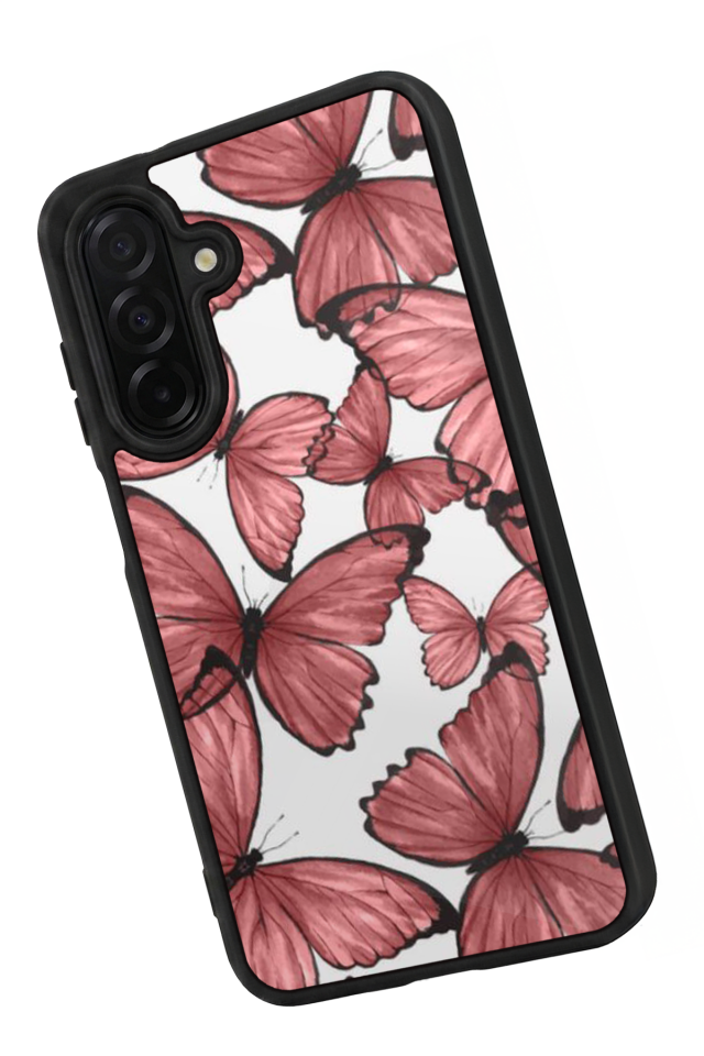Samsung Galaxy A56 Uyumlu Kelebek Tasarımlı Glossy Premium Kılıf