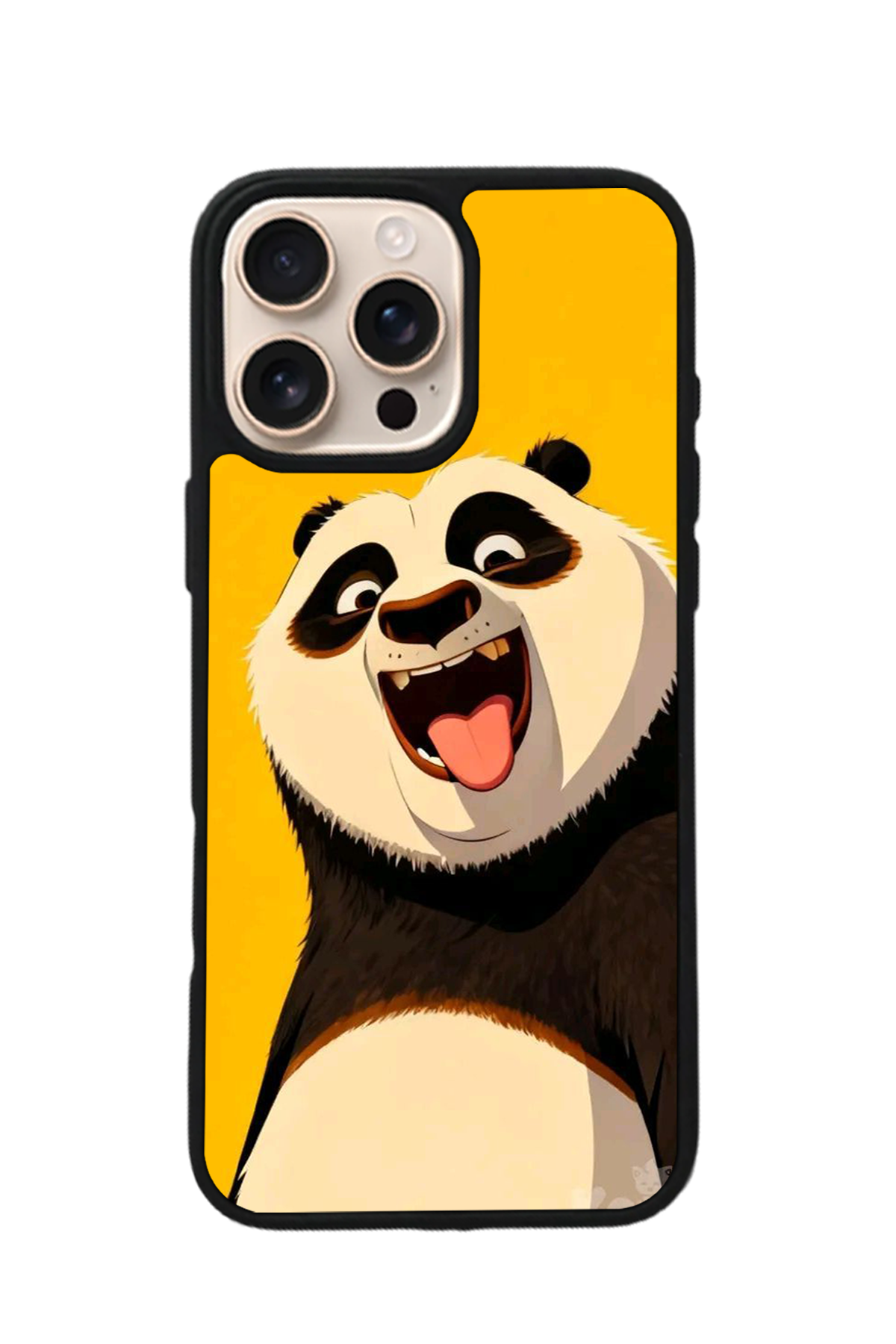 iPhone 15 Pro Max Uyumlu Kung Fu Panda Tasarımlı Glossy Premium Kılıf