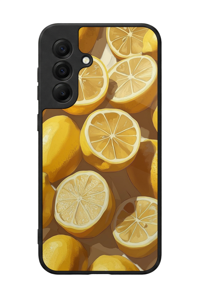 Samsung Galaxy A17 Uyumlu Limon Tasarımlı Glossy Premium Kılıf