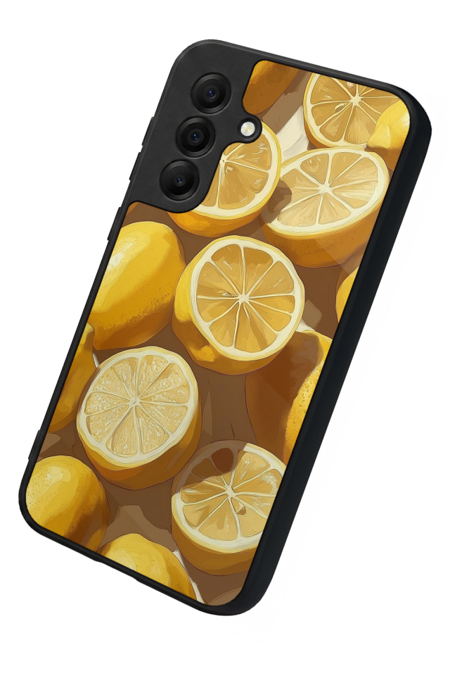Samsung Galaxy A17 Uyumlu Limon Tasarımlı Glossy Premium Kılıf