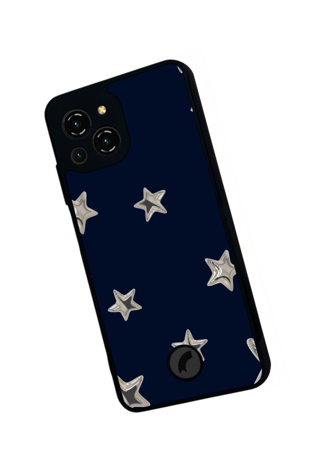 Reeder S23 Pro Max Uyumlu Retro Yildizlar Tasarımlı Glossy Premium Kılıf