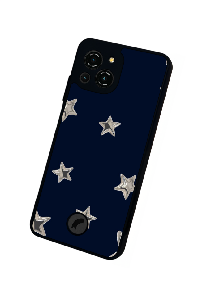 Reeder S23 Pro Max Uyumlu Retro Yildizlar Tasarımlı Glossy Premium Kılıf