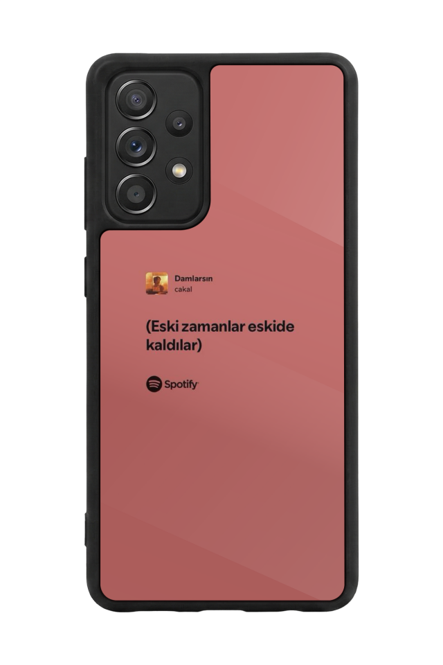Samsung Galaxy A72 Uyumlu Sarki Sozleri Tasarımlı Glossy Premium Kılıf