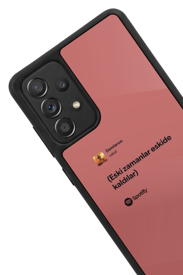 Samsung Galaxy A72 Uyumlu Sarki Sozleri Tasarımlı Glossy Premium Kılıf