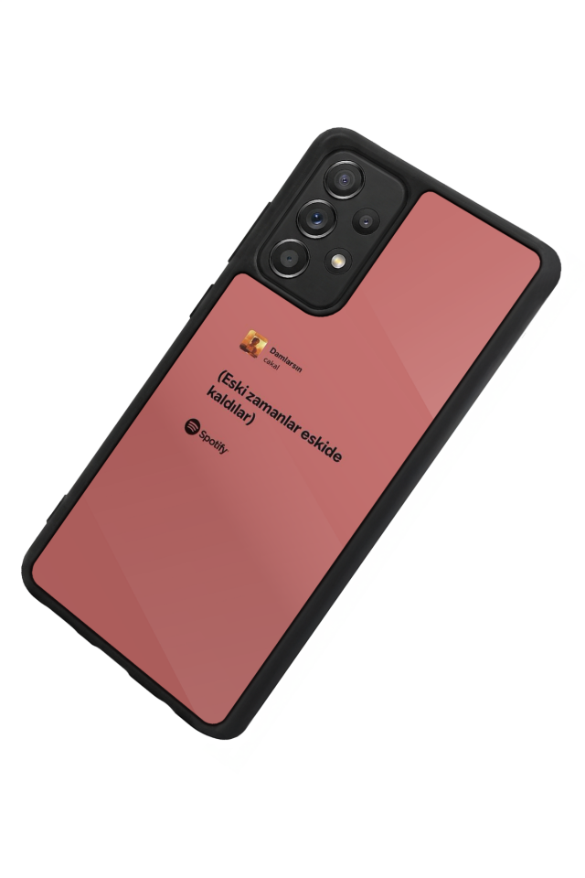 Samsung Galaxy A72 Uyumlu Sarki Sozleri Tasarımlı Glossy Premium Kılıf