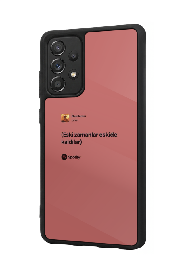 Samsung Galaxy A72 Uyumlu Sarki Sozleri Tasarımlı Glossy Premium Kılıf