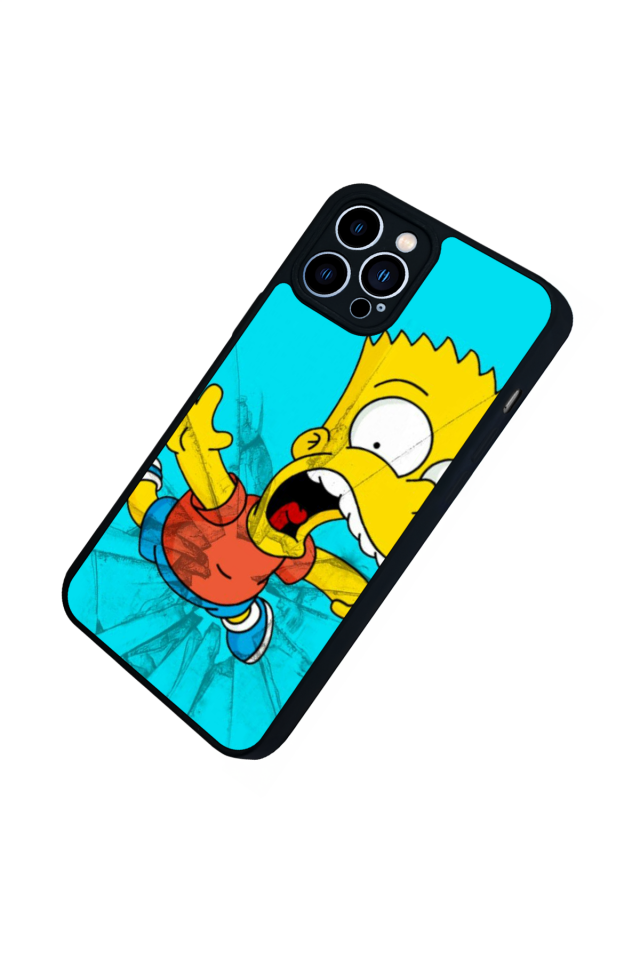 iPhone 13 Pro Max Uyumlu The Simpsons Tasarımlı Glossy Premium Kılıf