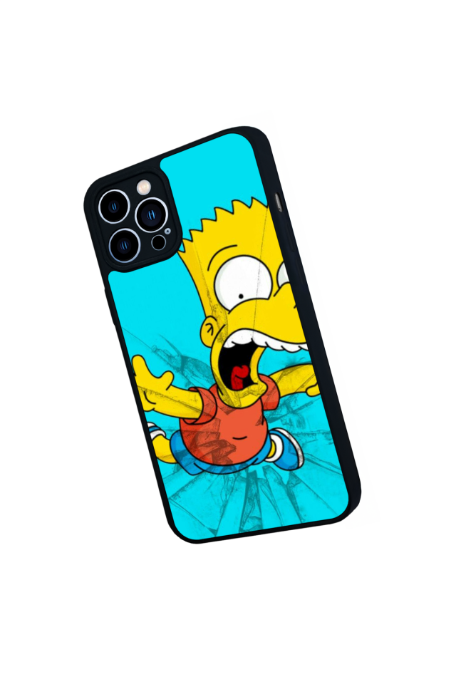 iPhone 13 Pro Max Uyumlu The Simpsons Tasarımlı Glossy Premium Kılıf