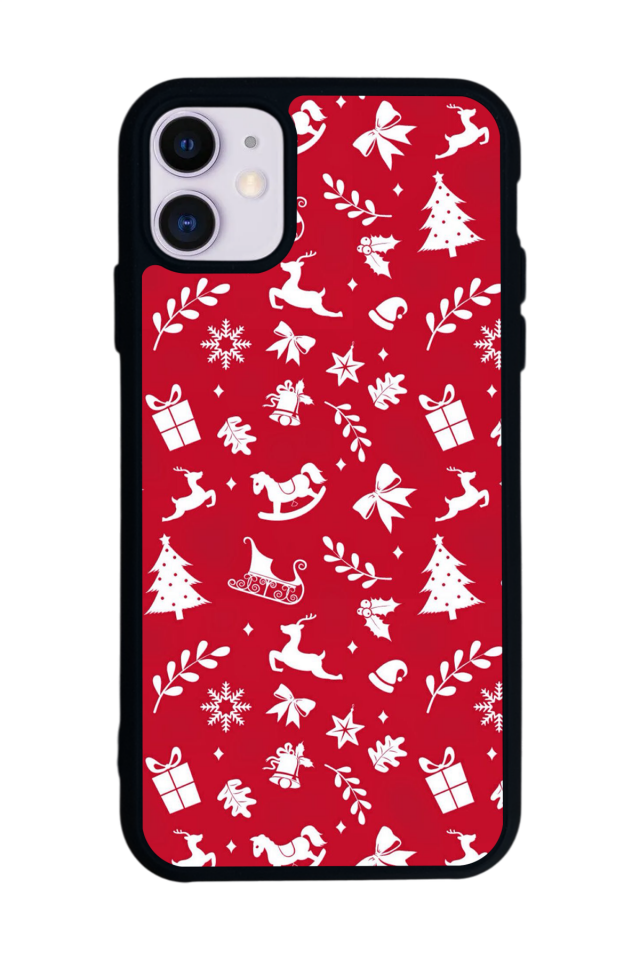 iPhone 11 Uyumlu Yilbasi Christmas Tasarımlı Glossy Premium Kılıf