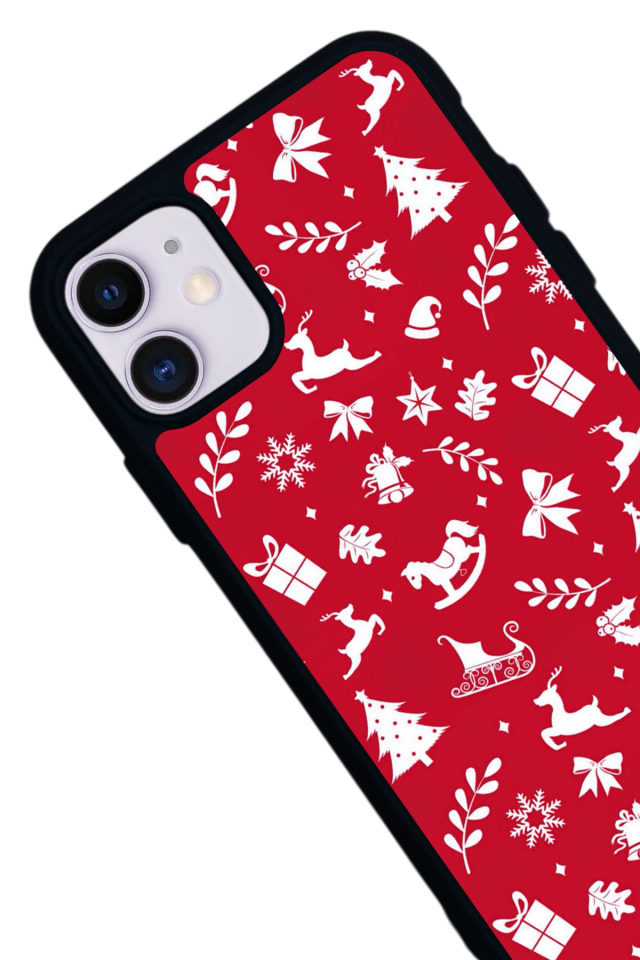 iPhone 11 Uyumlu Yilbasi Christmas Tasarımlı Glossy Premium Kılıf