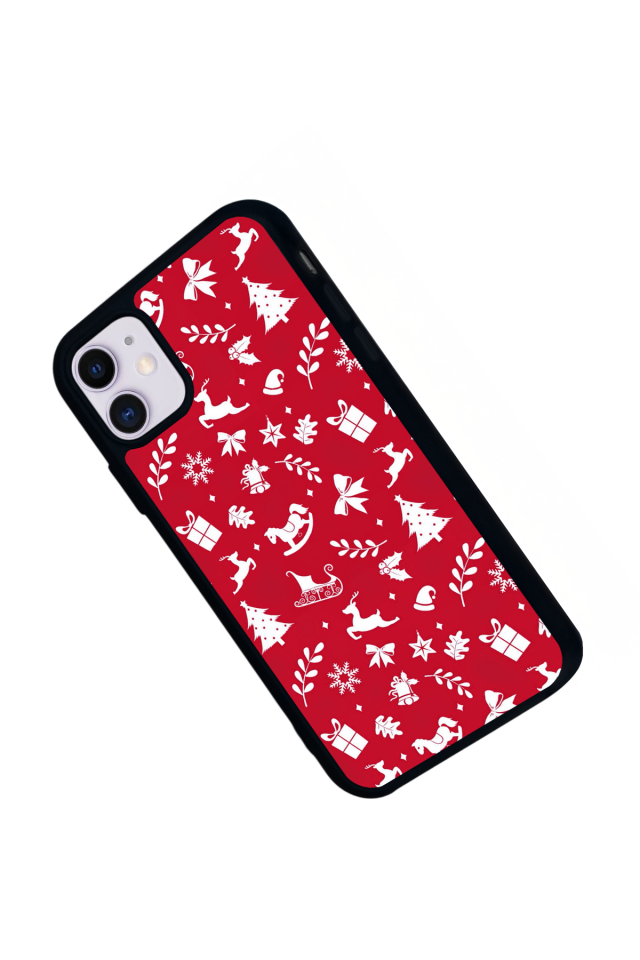 iPhone 11 Uyumlu Yilbasi Christmas Tasarımlı Glossy Premium Kılıf