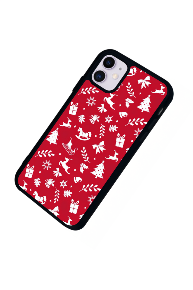 iPhone 11 Uyumlu Yilbasi Christmas Tasarımlı Glossy Premium Kılıf