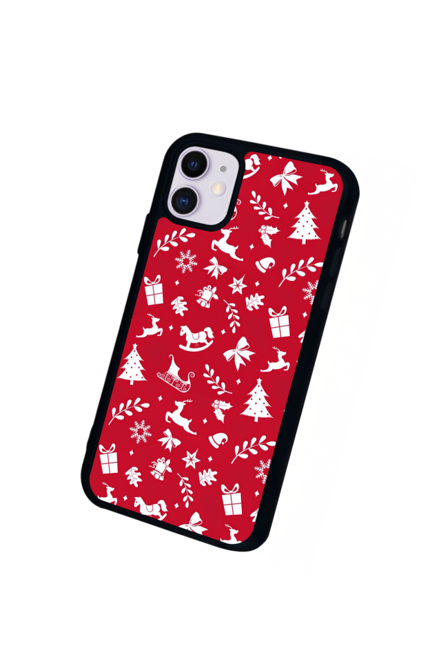 iPhone 11 Uyumlu Yilbasi Christmas Tasarımlı Glossy Premium Kılıf