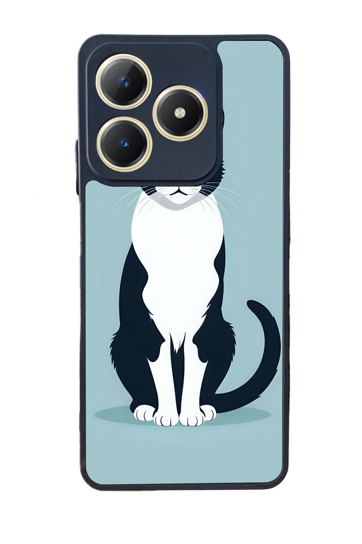 Realme C63 Mat Uyumlu Siyah Kılıf – Yumuşak Silikon, Koruyucu, Şok Emici Kapak