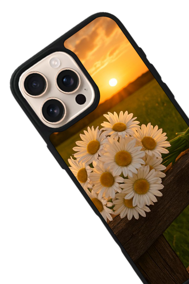 iPhone 14 Pro Max Uyumlu Cicek Tasarımlı Glossy Premium Kılıf