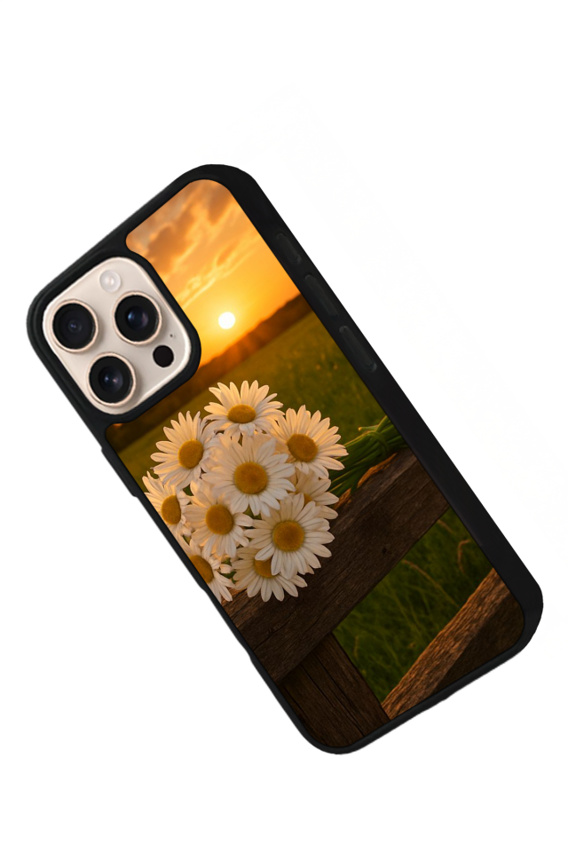 iPhone 14 Pro Max Uyumlu Cicek Tasarımlı Glossy Premium Kılıf