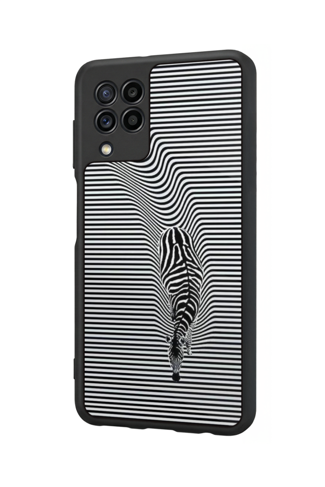 Samsung Galaxy M32 Uyumlu Çizgi Sanatı Tasarımlı Glossy Premium Kılıf
