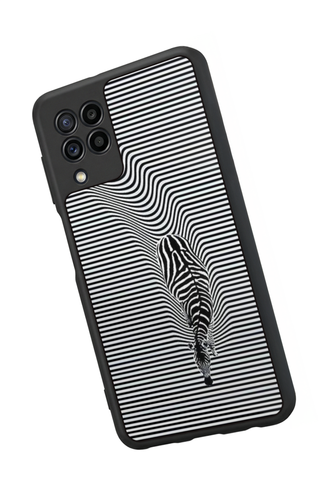 Samsung Galaxy M32 Uyumlu Çizgi Sanatı Tasarımlı Glossy Premium Kılıf