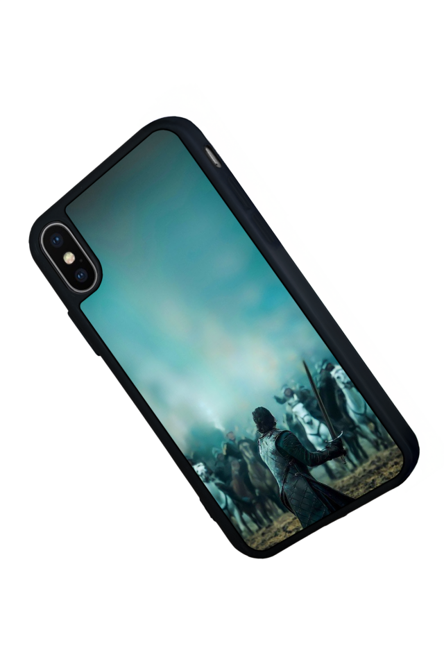 iPhone X/ XS Uyumlu GameOfThrones Tasarımlı Glossy Premium Kılıf