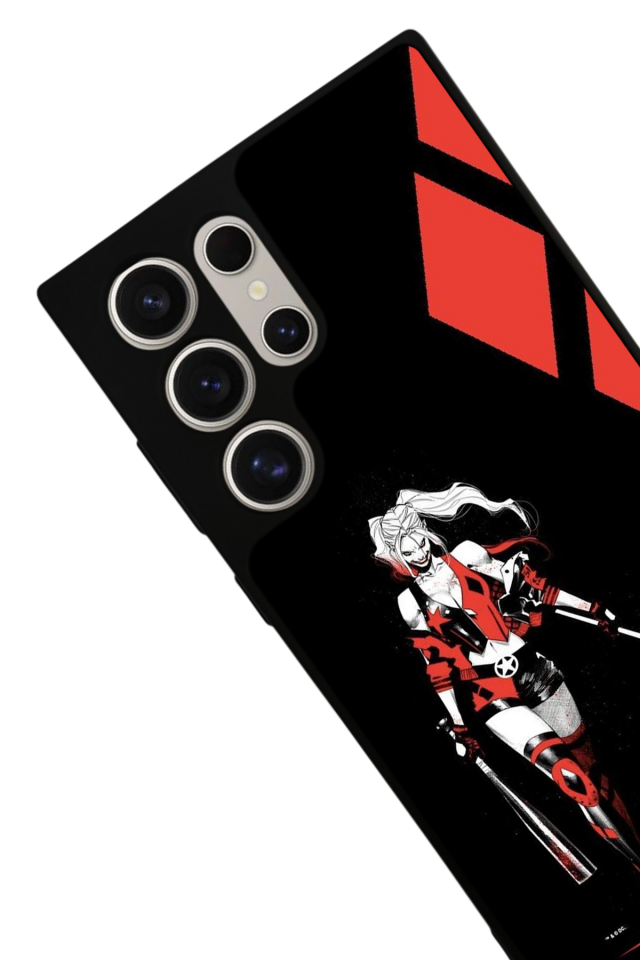 Samsung Galaxy S23 Ultra Uyumlu HarleyQueen Tasarımlı Glossy Premium Kılıf