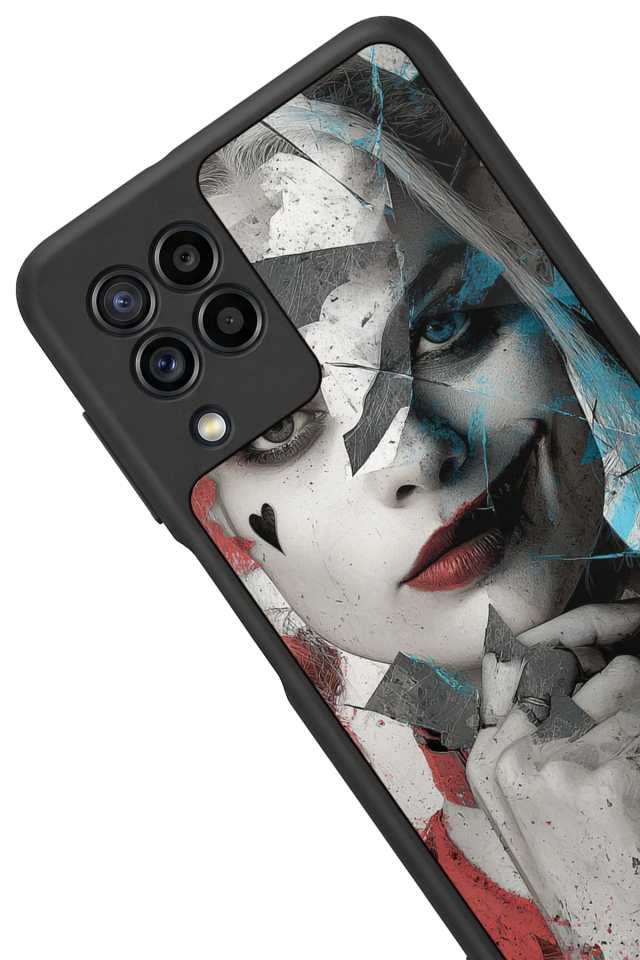 Samsung Galaxy M22 Uyumlu HarleyQueen Tasarımlı Glossy Premium Kılıf