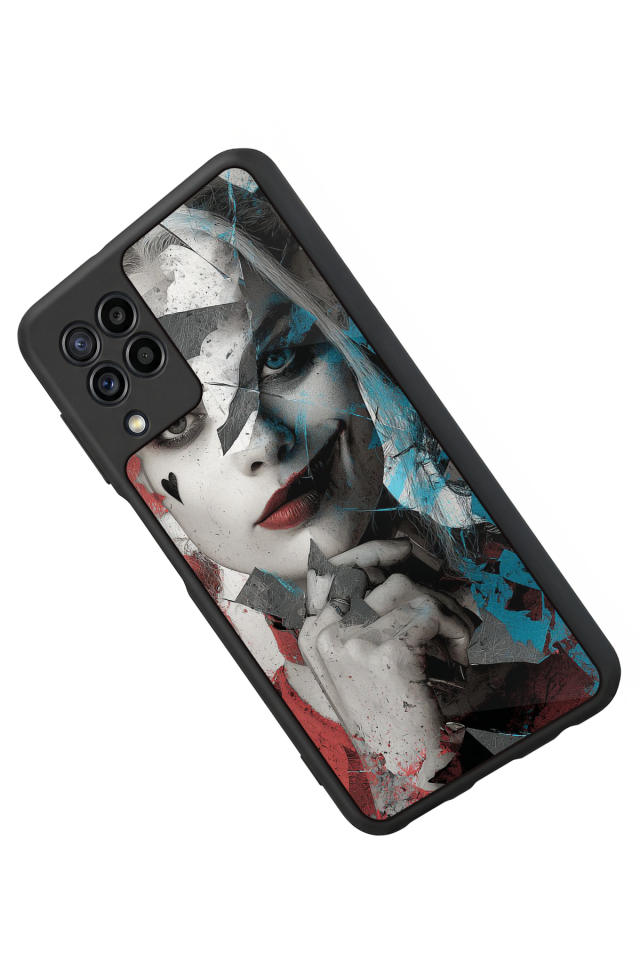 Samsung Galaxy M22 Uyumlu HarleyQueen Tasarımlı Glossy Premium Kılıf