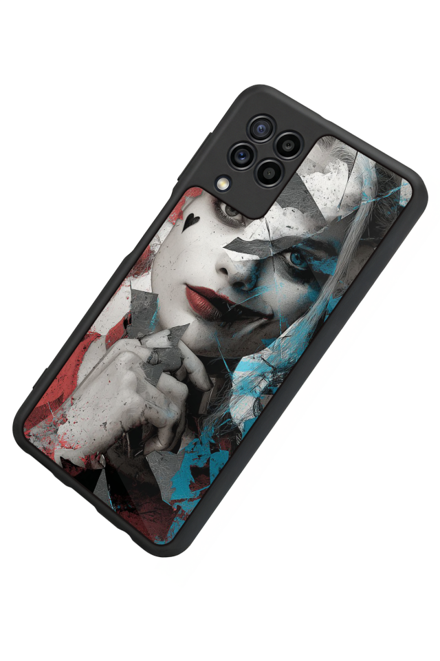 Samsung Galaxy M22 Uyumlu HarleyQueen Tasarımlı Glossy Premium Kılıf