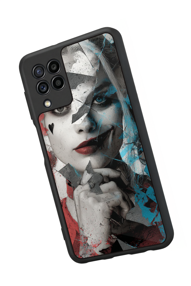 Samsung Galaxy M22 Uyumlu HarleyQueen Tasarımlı Glossy Premium Kılıf