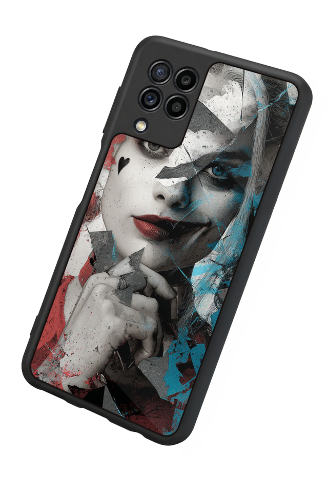 Samsung Galaxy M22 Uyumlu HarleyQueen Tasarımlı Glossy Premium Kılıf
