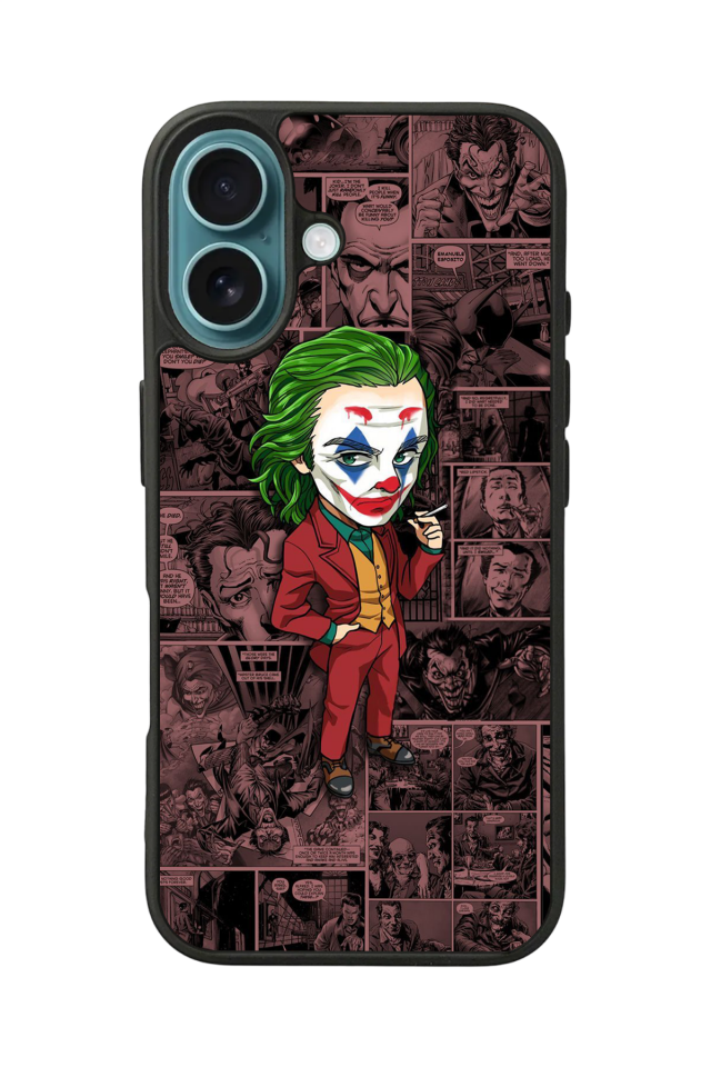 iPhone 16 Plus Uyumlu Joker Tasarımlı Glossy Premium Kılıf