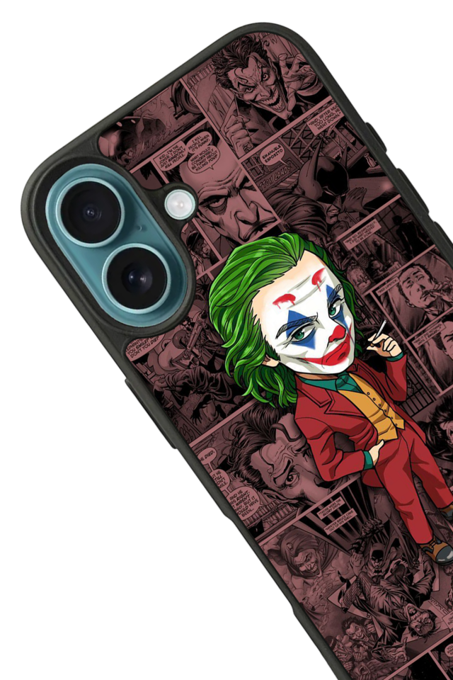 iPhone 16 Plus Uyumlu Joker Tasarımlı Glossy Premium Kılıf