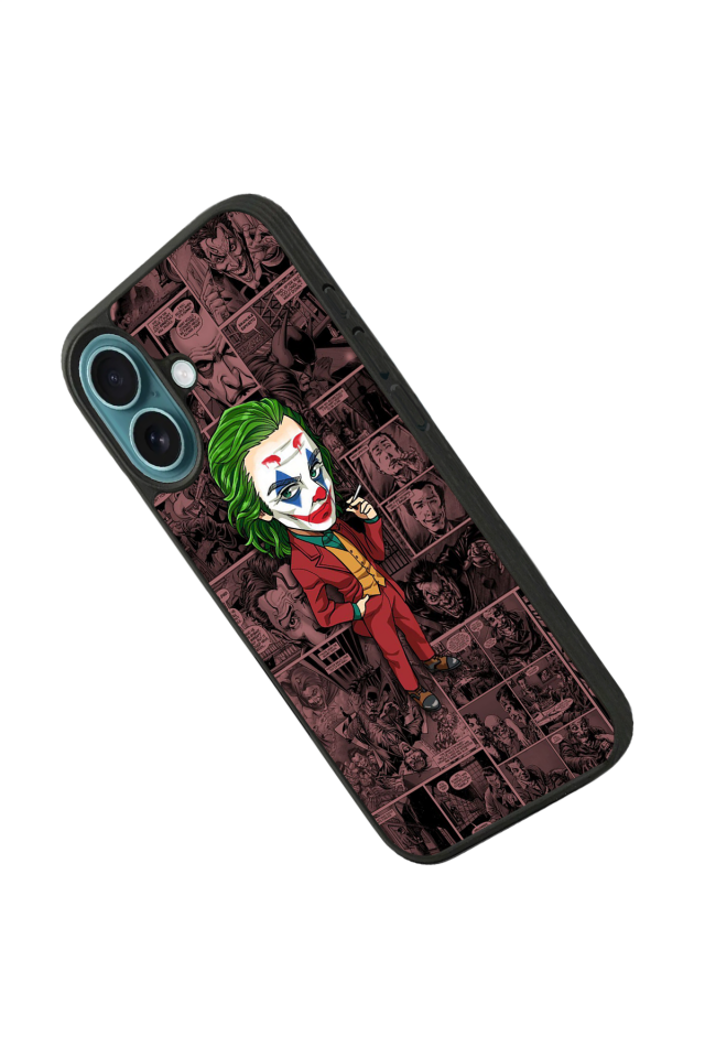 iPhone 16 Plus Uyumlu Joker Tasarımlı Glossy Premium Kılıf