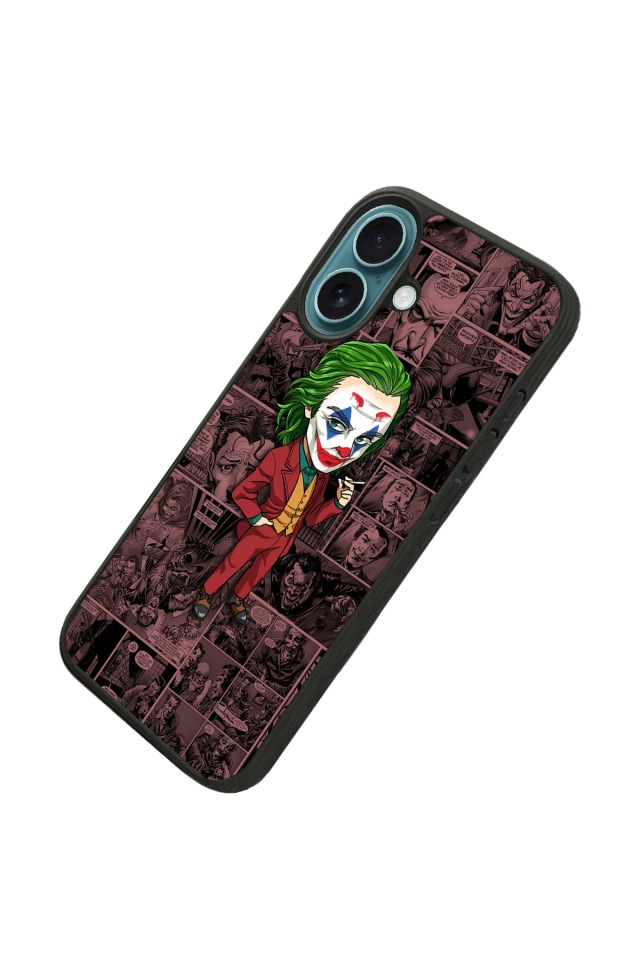 iPhone 16 Plus Uyumlu Joker Tasarımlı Glossy Premium Kılıf