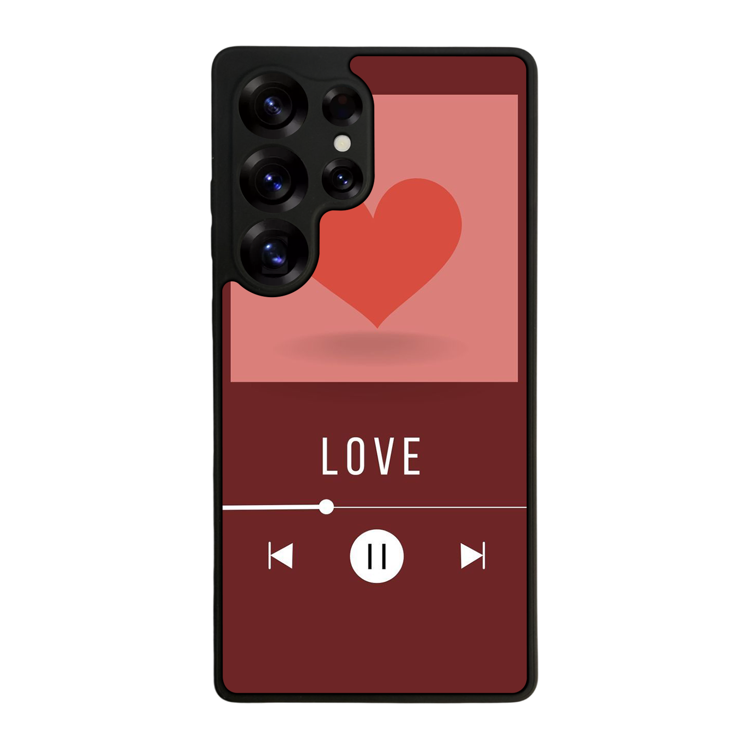 Samsung Galaxy S25 Ultra Uyumlu Kalp Love Tasarımlı Glossy Premium Kılıf