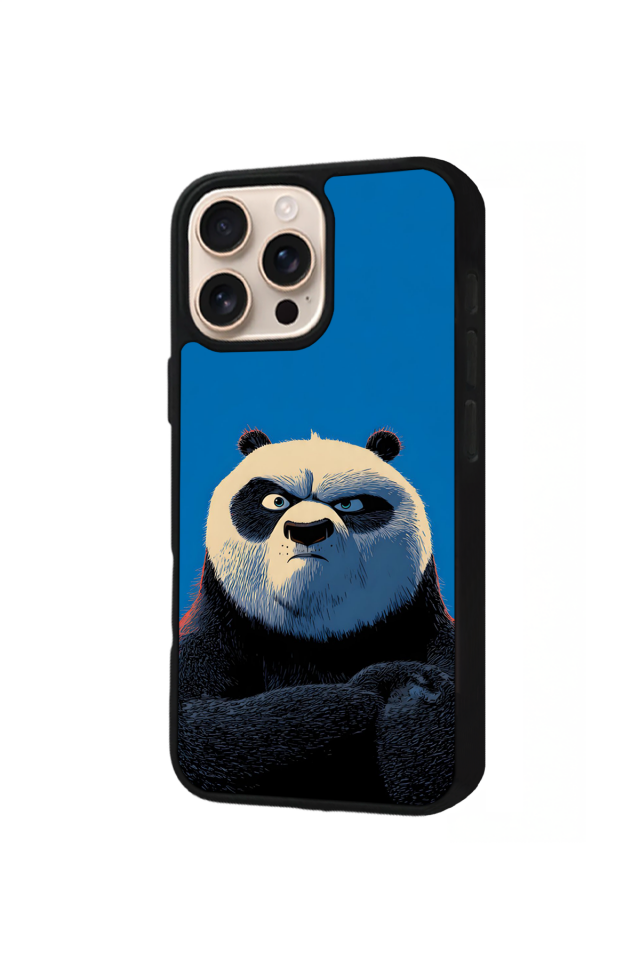 iPhone 15 Pro Max Uyumlu Kung Fu Panda Tasarımlı Glossy Premium Kılıf