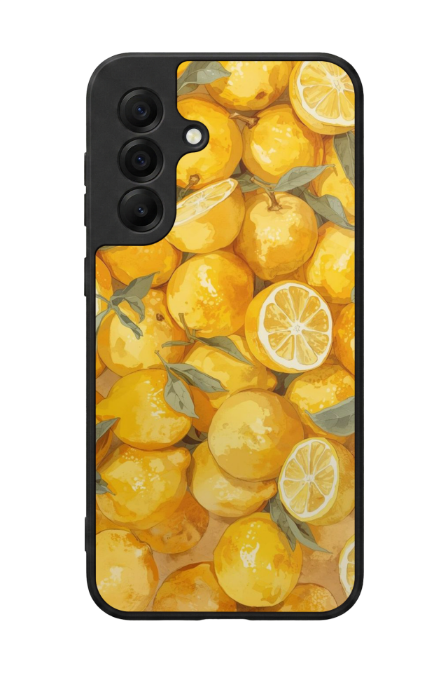 Samsung Galaxy A17 Uyumlu Limon Tasarımlı Glossy Premium Kılıf
