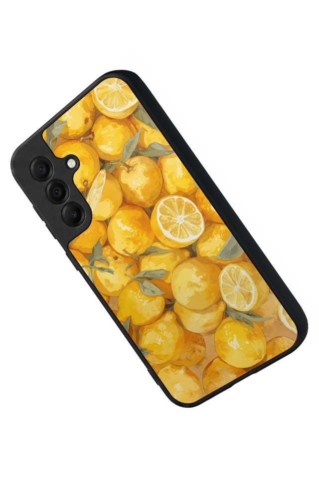 Samsung Galaxy A17 Uyumlu Limon Tasarımlı Glossy Premium Kılıf