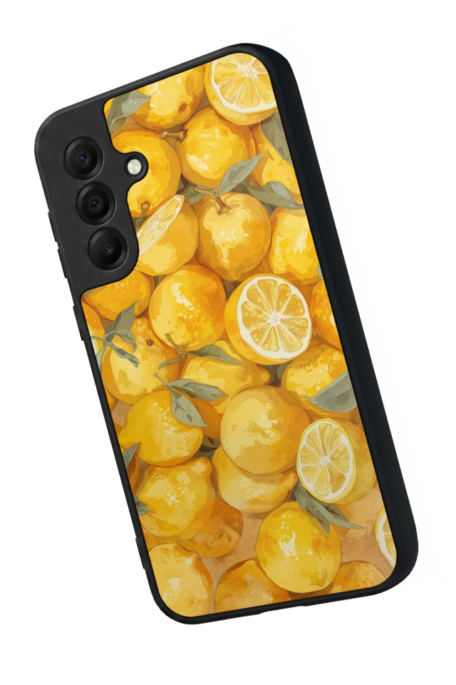 Samsung Galaxy A17 Uyumlu Limon Tasarımlı Glossy Premium Kılıf