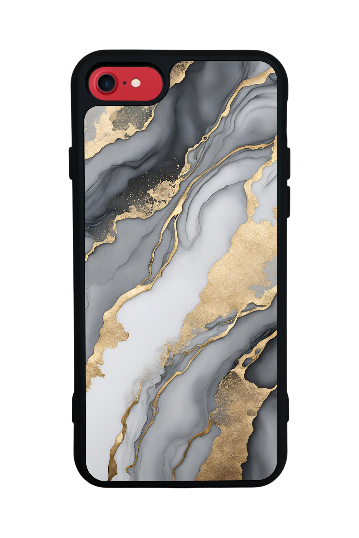 iPhone 8 Uyumlu Mermer Marble Tasarımlı Glossy Premium Kılıf
