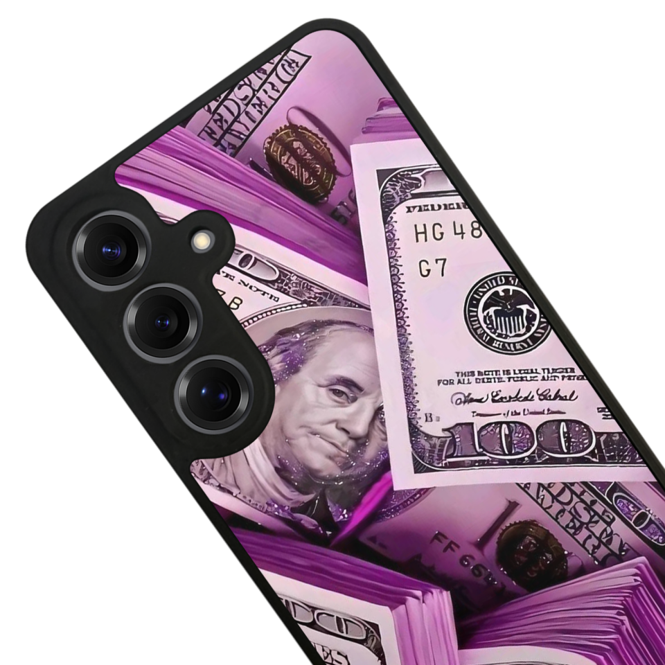 Samsung Galaxy S25 Uyumlu Money Para Tasarımlı Glossy Premium Kılıf
