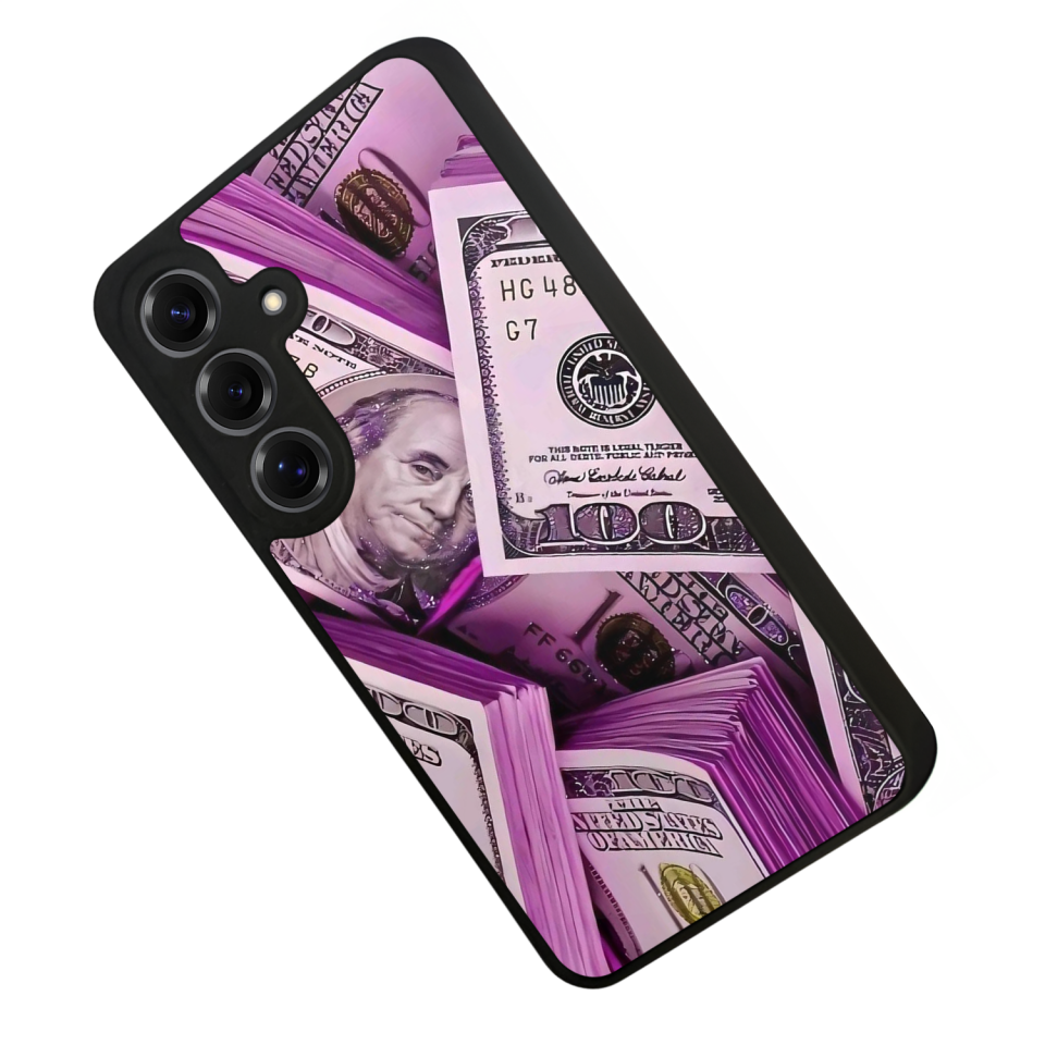 Samsung Galaxy S25 Uyumlu Money Para Tasarımlı Glossy Premium Kılıf