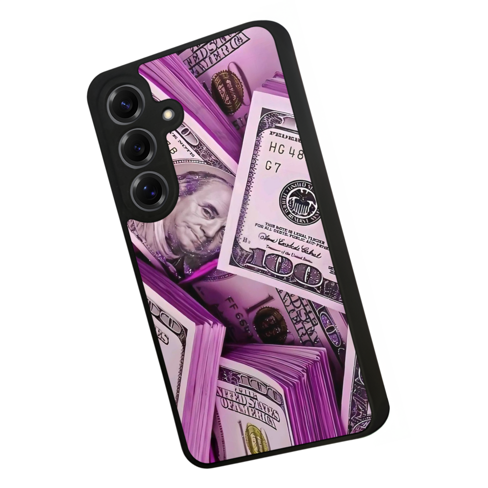 Samsung Galaxy S25 Uyumlu Money Para Tasarımlı Glossy Premium Kılıf